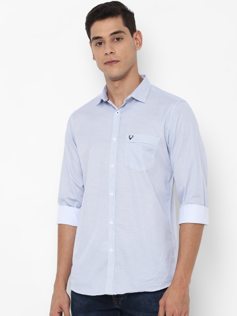 Allen Solly Men Blue Slim Fit Printed Casual Shirt