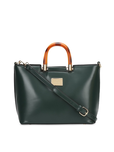 Van Heusen Woman Green Solid Handheld Bag