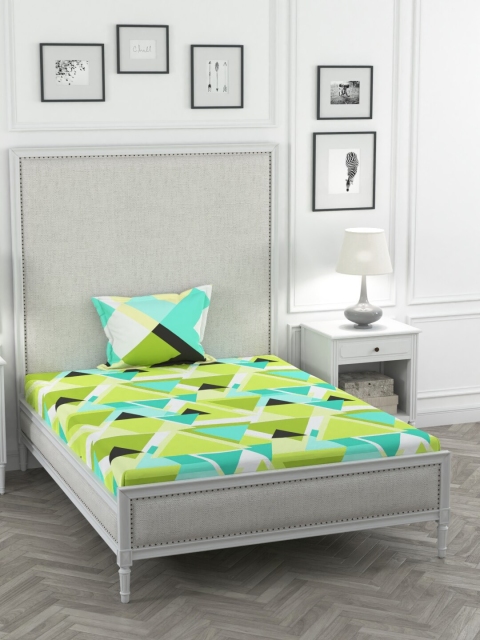 Portico New York Lime Green & White Geometric 144 TC Cotton 1 Single Bedsheet with 1 Pillow Covers
Portico New York Lime Green & White Geometric 144 TC Cotton 1 Single Bedsheet with 1 Pillow Covers