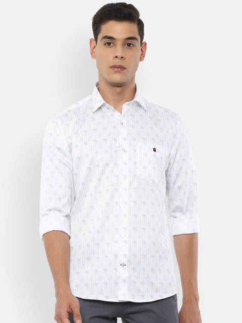 Louis Philippe Sport Men White & Blue Slim Fit Striped Pure Cotton Casual Shirt
Louis Philippe Sport Men White & Blue Slim Fit Striped Pure Cotton Casual Shirt