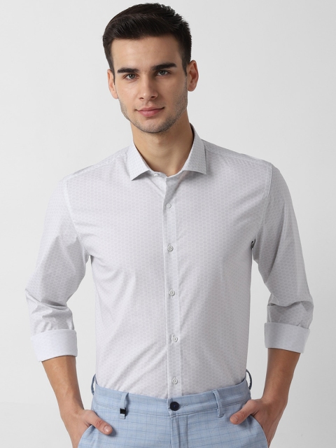 Louis Philippe Sport Men White & Grey Geometric Print Super Slim Fit Smart Casual Shirt
Louis Philippe Sport Men White & Grey Geometric Print Super Slim Fit Smart Casual Shirt
