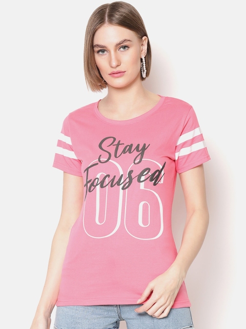 V2 Value & Variety Pink & Off White Chambray Regular Top