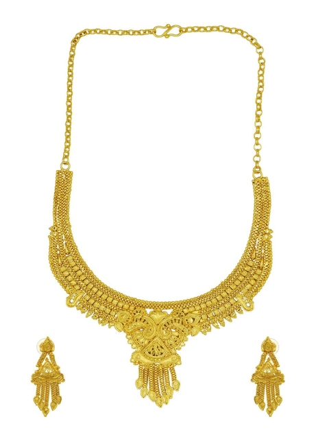 ASMITTA JEWELLERY Gold-Plated Patterned Jewellery Set