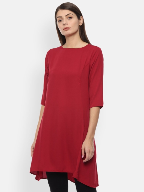Van Heusen Woman Red Solid Tunic