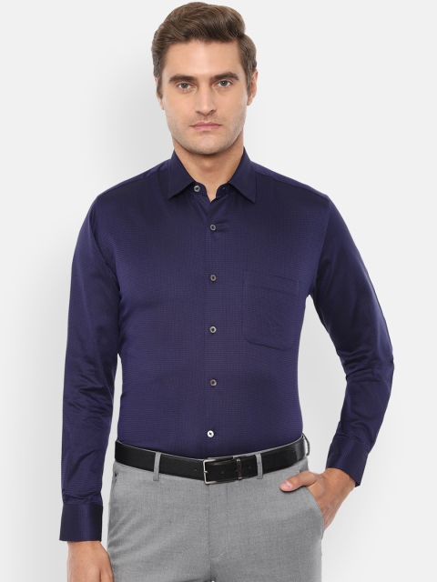 Luxure by Louis Philippe Men Navy Blue Regular Classic Fit Self Design Cotton Formal Shirt
Luxure by Louis Philippe Men Navy Blue Regular Classic Fit Self Design Cotton Formal Shirt