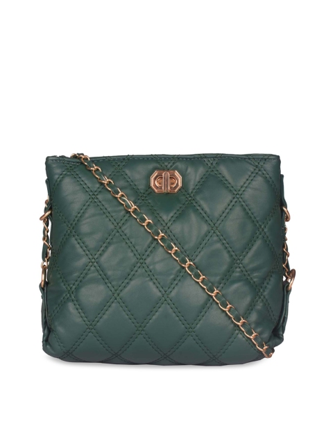 Bagkok Green Solid Sling Bag