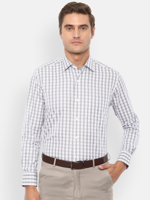 Luxure by Louis Philippe Men White & Black Regular Classic Fit Checked Cotton Formal Shirt
Luxure by Louis Philippe Men White & Black Regular Classic Fit Checked Cotton Formal Shirt