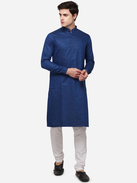 Modi Kurta Men Blue Kurtas