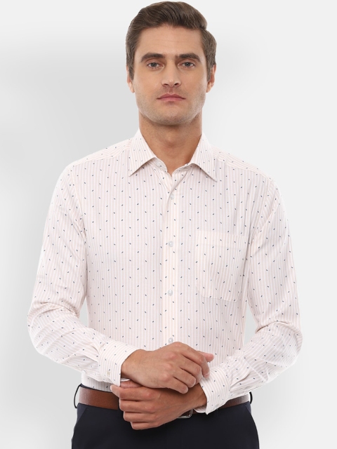 Louis Philippe Men Cream-Coloured & White Classic Regular Fit Striped Cotton Formal Shirt
Louis Philippe Men Cream-Coloured & White Classic Regular Fit Striped Cotton Formal Shirt