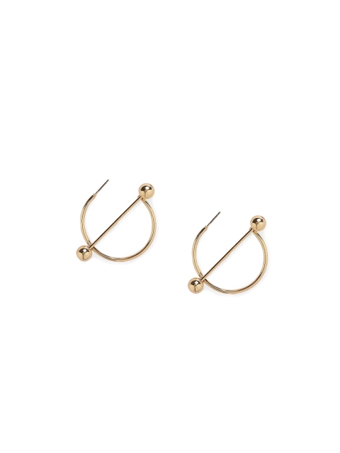 20Dresses Gold-Toned Contemporary Half Hoop Earrings