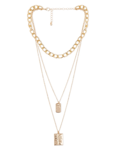 20Dresses Gold-Toned Metal Layered Necklace