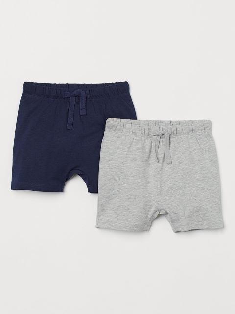 H&M Boys 2-Pack Jersey Shorts, Blue