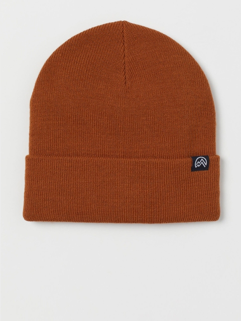 H&M Boys Brown Solid Knitted Hat
