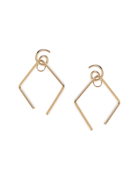 20Dresses Gold-Toned Contemporary Drop Earrings