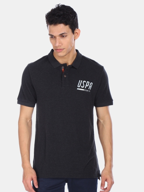 U.S. Polo Assn. Denim Co. Men Charcoal Grey Solid Longline Polo Collar T-shirt with Printed Detail
U.S. Polo Assn. Denim Co. Men Charcoal Grey Solid Longline Polo Collar T-shirt with Printed Detail