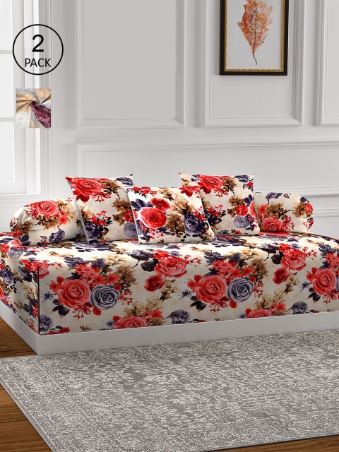 KLOTTHE Set of 2 Printed Cotton Single Bedsheet With 4 Bolster Covers & 6 Cushion Covers, Red
KLOTTHE Set of 2 Printed Cotton Single Bedsheet With 4 Bolster Covers & 6 Cushion Covers, Red