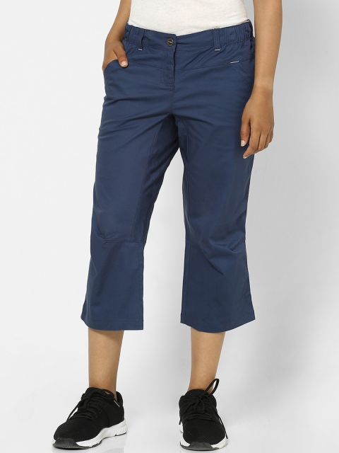 Simond By Decathlon Women Blue Regular Fit Solid Culottes
