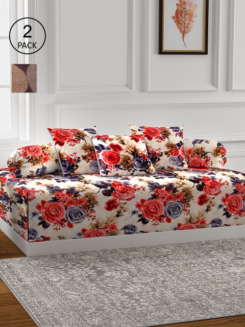 KLOTTHE Set of 2 Printed Single Bedsheet With 4 Bolster Covers & 6 Cushion Covers, Beige
KLOTTHE Set of 2 Printed Single Bedsheet With 4 Bolster Covers & 6 Cushion Covers, Beige