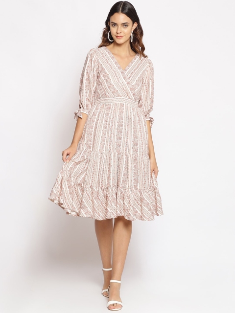 Oxolloxo Beige Satin Dress