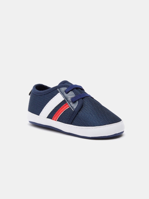 shoexpress Textured Slip-On Booties with Panel Detail, Blue