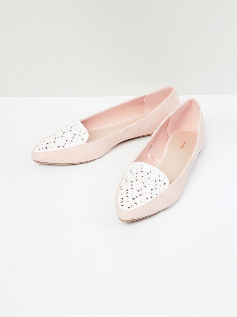 max Women Pink Ballerinas Flats