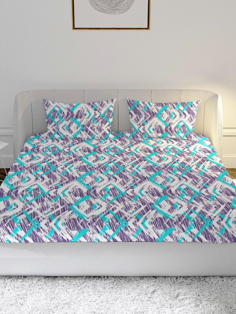 MAYFAIR HOMES LONDON Multicoloured Abstract 144 TC Cotton 1 King Bedsheet 2 Pillow Covers, Multi
MAYFAIR HOMES LONDON Multicoloured Abstract 144 TC Cotton 1 King Bedsheet 2 Pillow Covers, Multi
