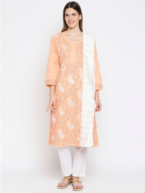 Get Wrapped Off-White Striped Dupatta