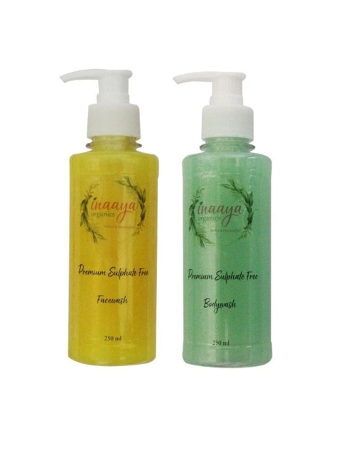 Inaaya Organics Yellow Meadow Organic Face Wash & Rustic Rosee Body Wash 500ml, Multi
Inaaya Organics Yellow Meadow Organic Face Wash & Rustic Rosee Body Wash 500ml, Multi