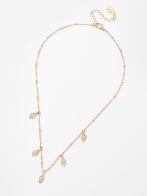 Accessorize Gold-Toned Metal Gold-Plated Necklace