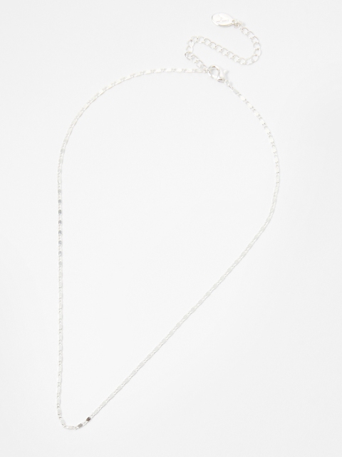 Accessorize Silver-Toned Metal Silver-Plated Chain