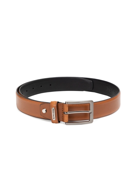 Red Tape Men Tan & Black Solid Belt