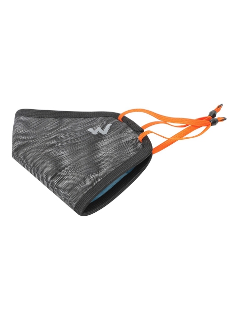 Wildcraft Unisex Grey & Black Self-Design Reusable W95x Viroshield Supe Cloth Mask