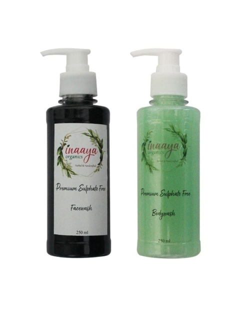 Inaaya Organics Black Beauty Organic Face Wash & Rustic Rosee Body Wash 500ml, Multi
Inaaya Organics Black Beauty Organic Face Wash & Rustic Rosee Body Wash 500ml, Multi
