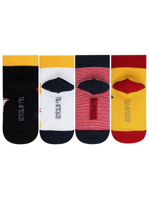 Bonjour Girls Pack Of 4 Ankle-Length Socks, White