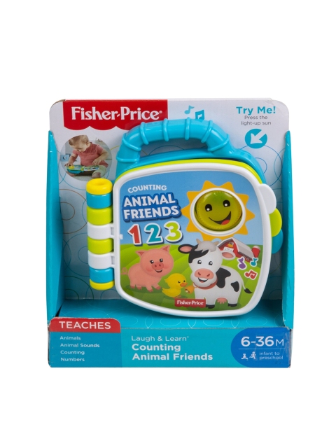 Fisher-Price Unisex Kids Blue & Green Laugh & Learn Counting Animal Friends