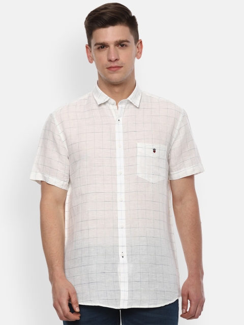 Louis Philippe Sport Men White Slim Fit Windowpane Checks Striped Linen Casual Shirt
Louis Philippe Sport Men White Slim Fit Windowpane Checks Striped Linen Casual Shirt