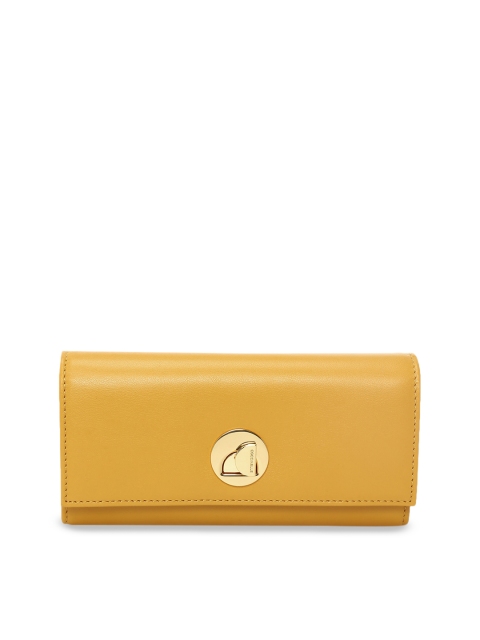 Coccinelle Orange Leather Structured Sling Bag