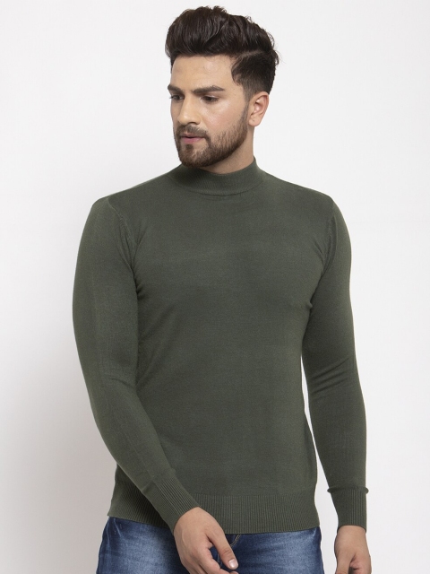 Global Republic Men Olive Pullover