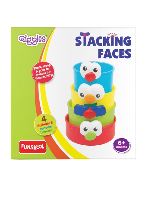 Giggles Kids Blue & Yellow Stacking Faces
