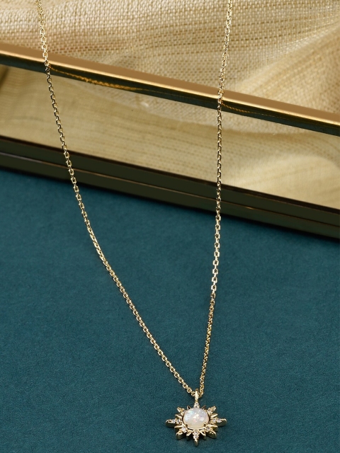 Accessorize Gold & White Gold-Plated Necklace