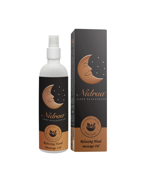 Nidraa Relaxing Head Massage Oil with Natural Meditative Strong Fragrance - 100 ml, Black
Nidraa Relaxing Head Massage Oil with Natural Meditative Strong Fragrance - 100 ml, Black