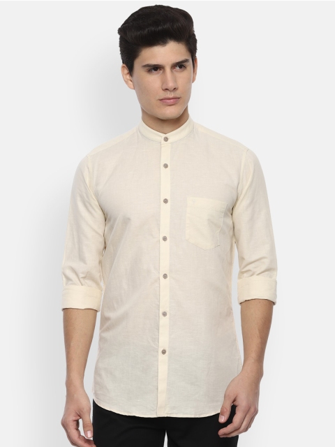 Van Heusen Sport Men Yellow Slim Fit Casual Shirt