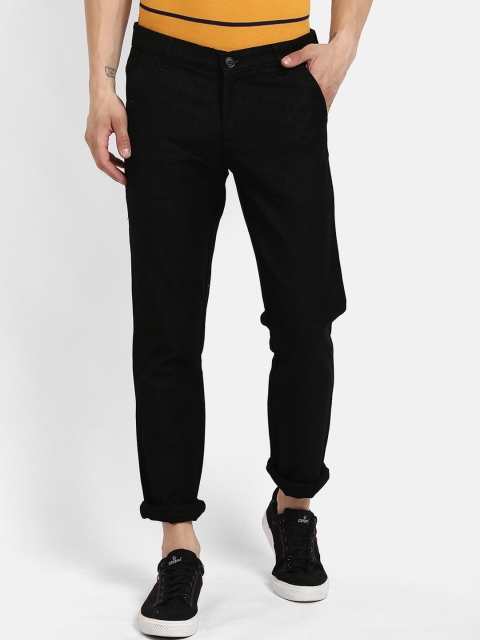 V2 Value & Variety Men Black Regular Fit Chinos