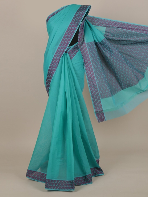 Pothys Blue Pure Cotton Saree