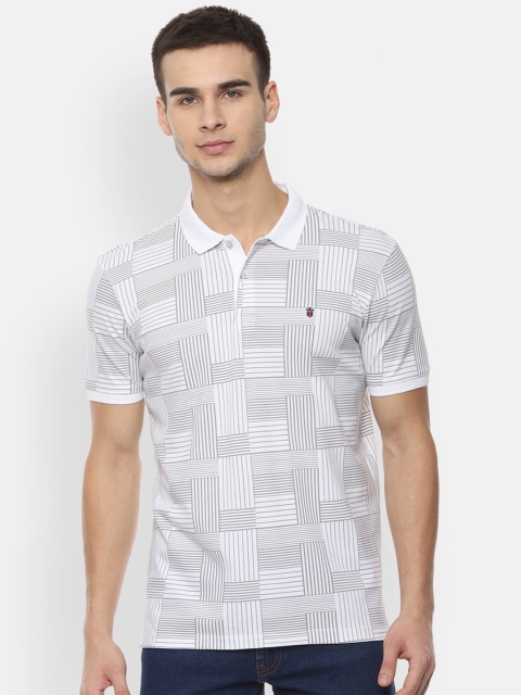 Louis Philippe Sport Men White Grey Checked Polo Collar Slim Fit Pure Cotton T-shirt
Louis Philippe Sport Men White Grey Checked Polo Collar Slim Fit Pure Cotton T-shirt