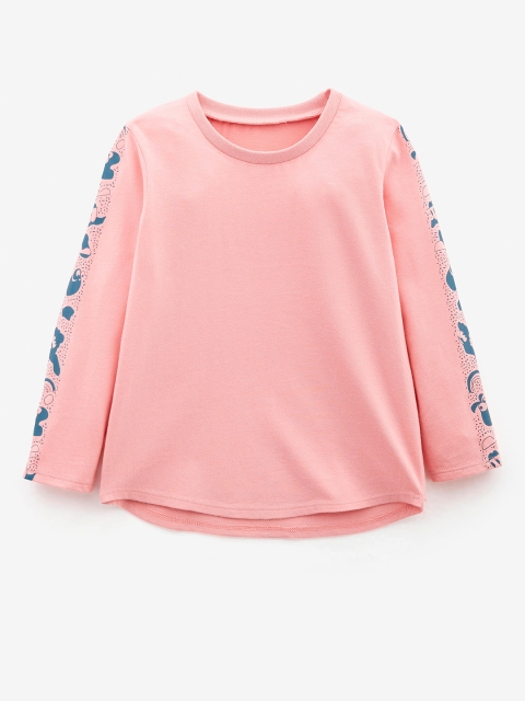 Domyos By Decathlon Boys Pink Cotton Training or Gym T-shirt