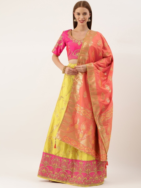 Kvsfab Women Pink Embroidered Semi- Stitched lehenga & Unstitched Blouse with Dupatta
Kvsfab Women Pink Embroidered Semi- Stitched lehenga & Unstitched Blouse with Dupatta