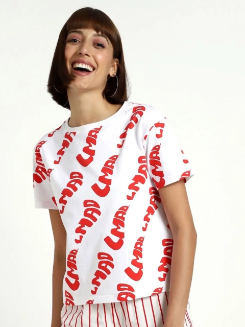 Bewakoof White Regular Top