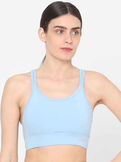 Silvertraq Turquoise Blue Workout Bra Full Coverage Underwired W225AFXS