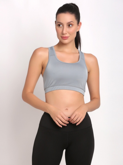 PERFKT-U Grey Workout Bra Full Coverage - DE-80120C-LIGHT GREY_S